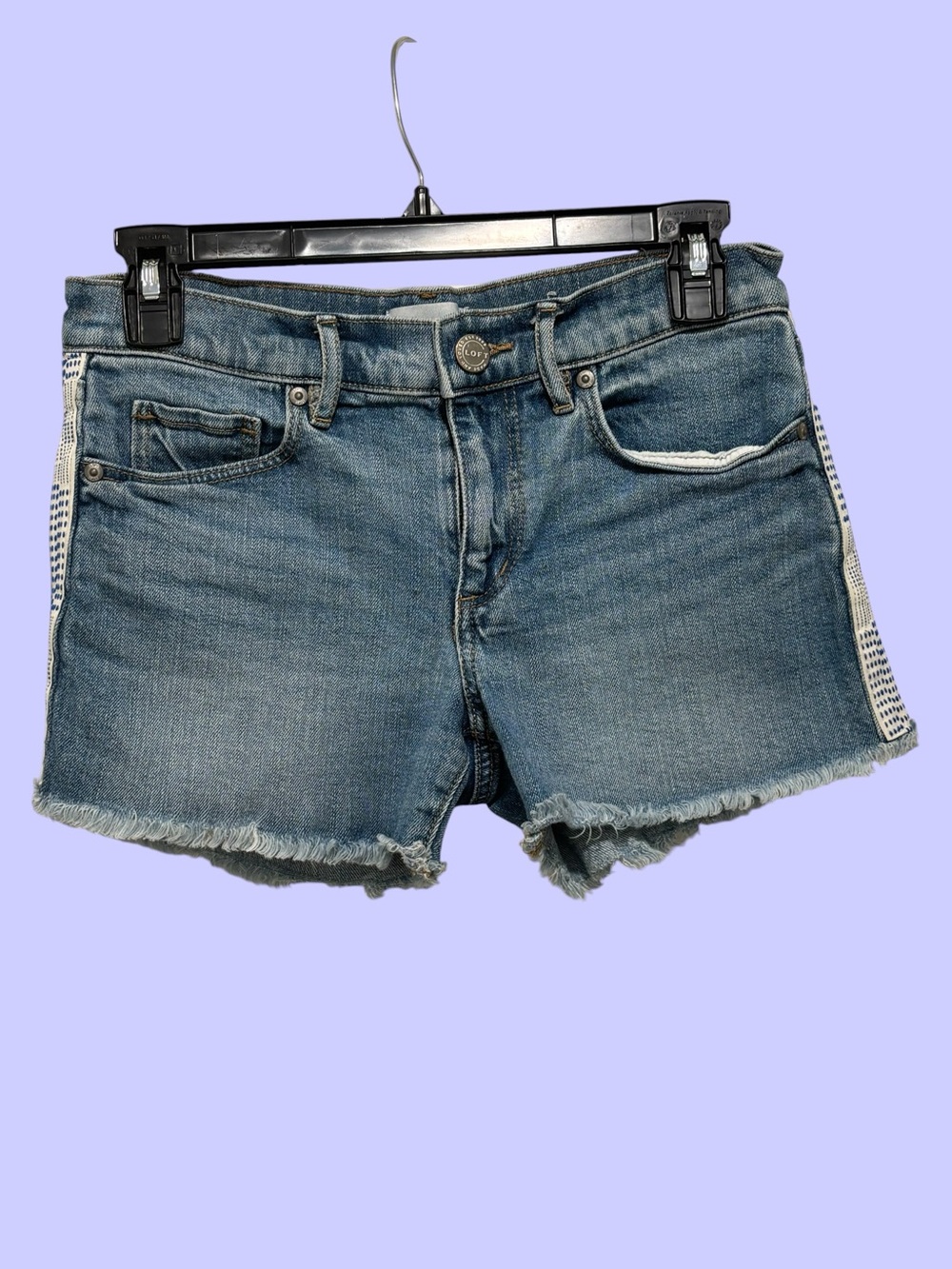 Loft Girls' Denim  Shorts in Blue Size 00